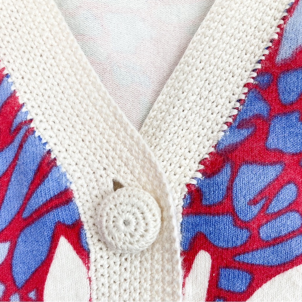 Norm Thompson Resort Vacation Tropical Floral Cardigan - Picture 3 of 5
